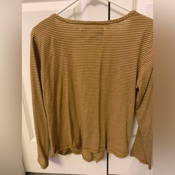 Maeve Anthropologie Striped Long Sleeve Shirt M - Picture 4 of 4